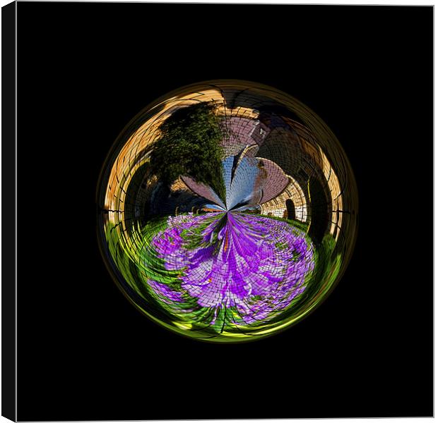 Church globe with spring flowers Canvas Print by Robert Gipson