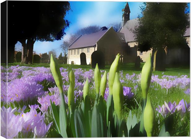 Church with artistic blur Canvas Print by Robert Gipson