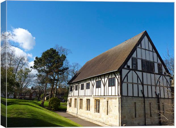 York,museum gardens,hospitium. Canvas Print by Robert Gipson