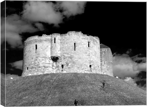 Clifford's Tower in York  historical building. Canvas Print by Robert Gipson