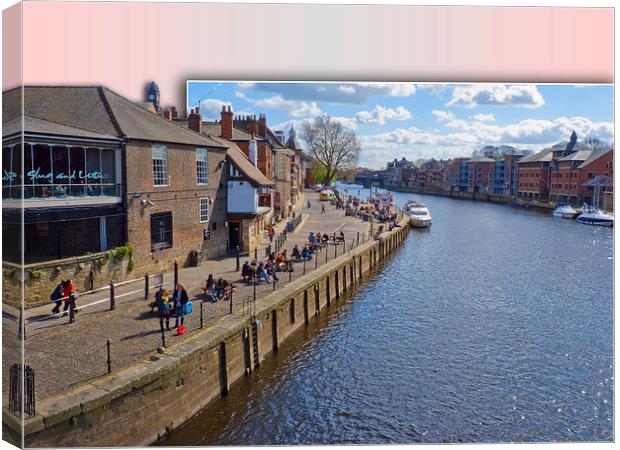 Kings Staith York river Ouse Canvas Print by Robert Gipson