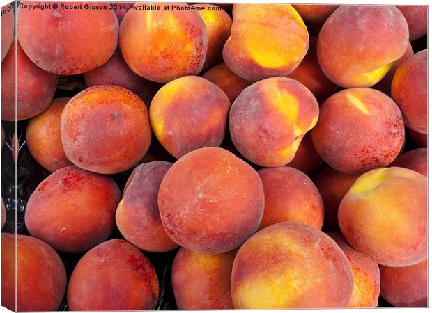  Just peaches Canvas Print by Robert Gipson