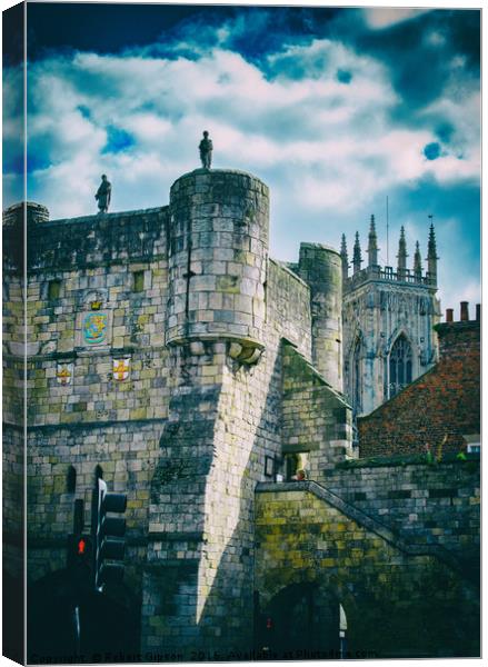 York Minster and Bootham Bar Canvas Print by Robert Gipson