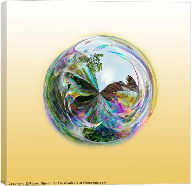 Bubble Globe Canvas Print by Robert Gipson