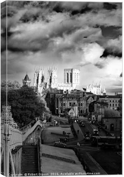 York Walls and Minster Canvas Print by Robert Gipson