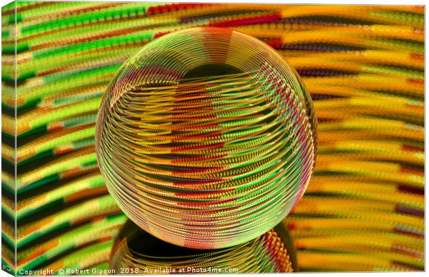 Abstract art Round and round we go. Canvas Print by Robert Gipson