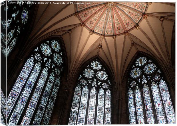 York Minster Chapter House Canvas Print by Robert Gipson