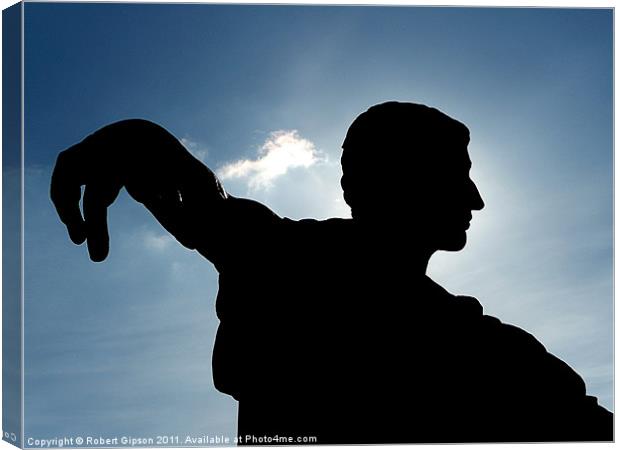 King Constantine silhouette at York Minster Canvas Print by Robert Gipson