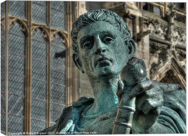 King Constantine the Great at York Minster Canvas Print by Robert Gipson