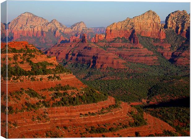 Sedona Submarines Canvas Print by Diane Hovey