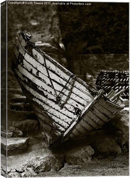 Old Fishing Boat Isle of Wight Canvases & Prints Canvas Print by Keith Towers Canvases & Prints
