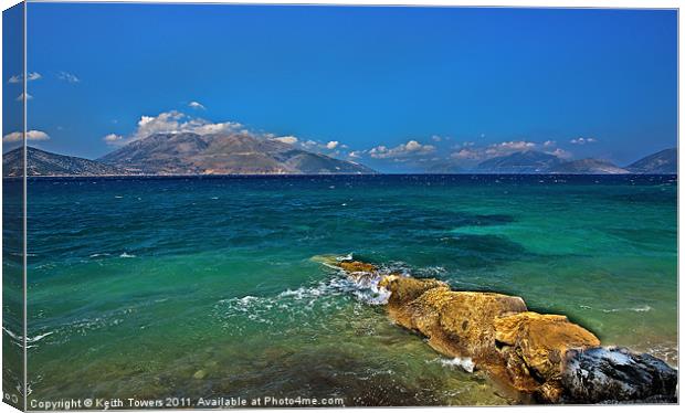 Sami, Kefalonia Canvases & Prints Canvas Print by Keith Towers Canvases & Prints