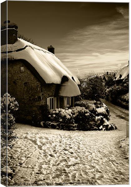 Winter Cottage IW Canvases & Prints Canvas Print by Keith Towers Canvases & Prints