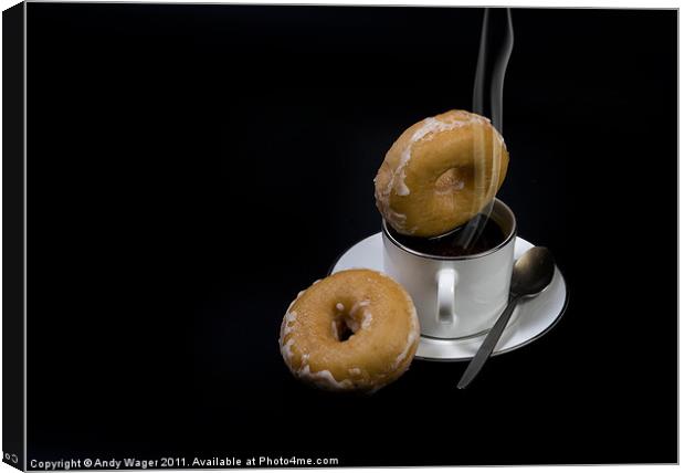 Coffee and Doughnuts Canvas Print by Andy Wager