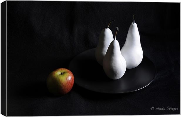 Apple and Pears Canvas Print by Andy Wager