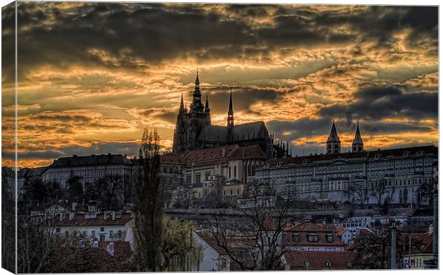 Prague castle Canvas Print by Andy Wager