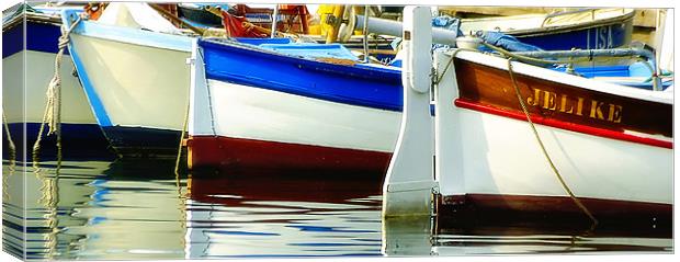 Colourful fishing boats Canvas Print by Andy Wager