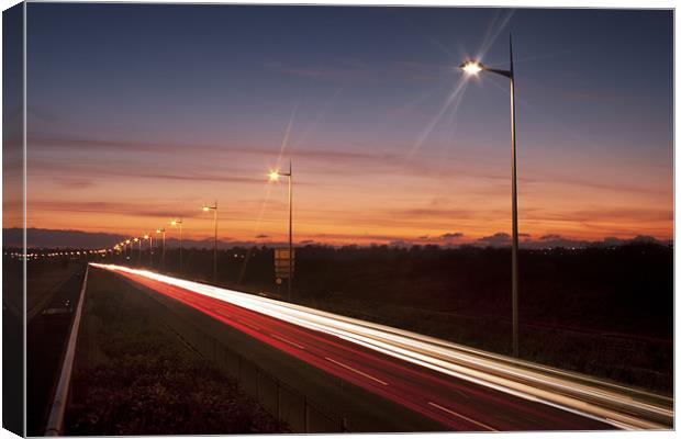 Preston beach road. Canvas Print by Daniel Bristow