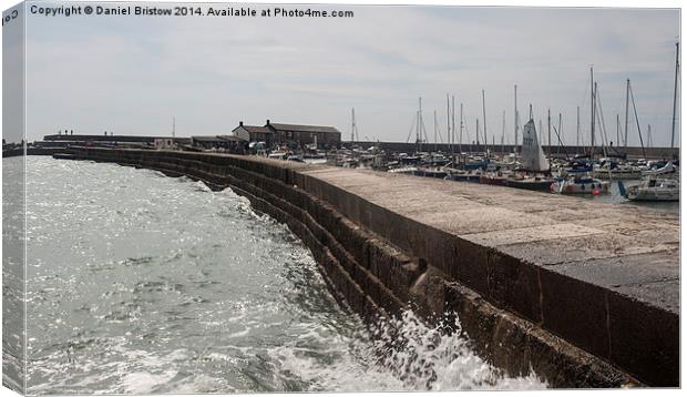 Canon Wall Lyme Regis Canvas Print by Daniel Bristow