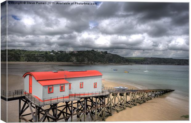 Old Lifeboat Station, Tenby Canvas Print by Steve Purnell