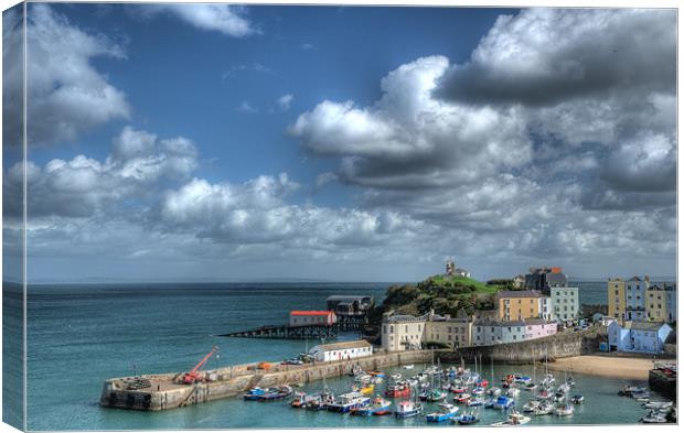 Tenby Harbour Canvas Print by Steve Purnell