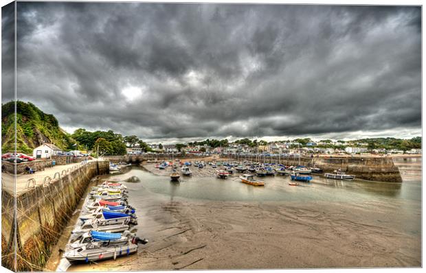 Saundersfoot Harbour Canvas Print by Steve Purnell