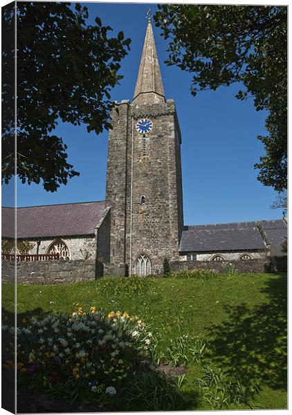 St Marys Church Tenby Pembrokeshire Canvas Print by Steve Purnell