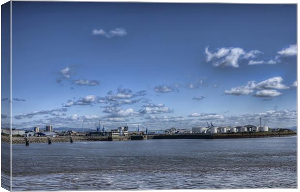 Port of Cardiff Canvas Print by Steve Purnell