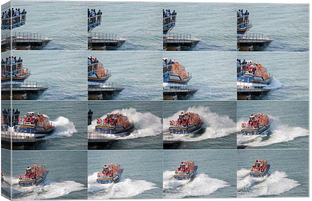 Launching the Tenby Lifeboat Canvas Print by Steve Purnell