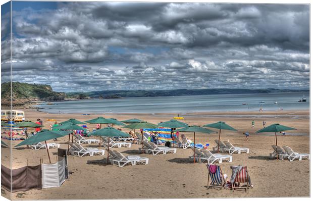 Sunbathing Canvas Print by Steve Purnell