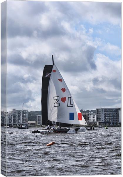 Extreme 40 Team Zoulou Canvas Print by Steve Purnell