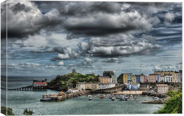 Tenby Harbour 2 Canvas Print by Steve Purnell
