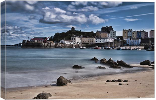 Tenby Harbour 4 Canvas Print by Steve Purnell