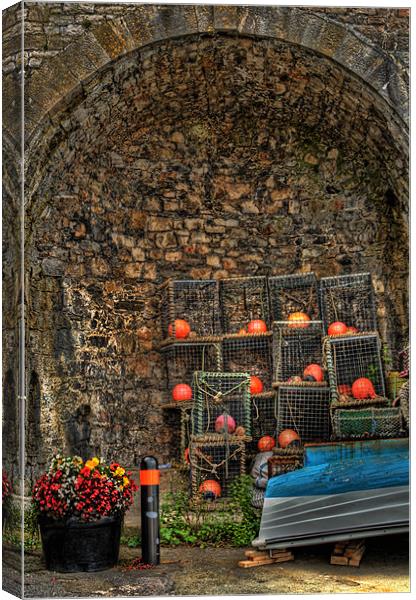 Lobster Pot Arch Canvas Print by Steve Purnell