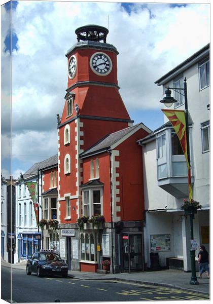 The Clock Tower Pembroke Canvas Print by Steve Purnell