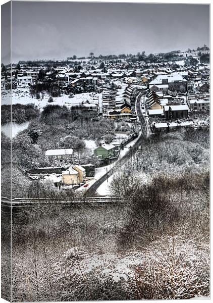 Welsh Winter Scene Canvas Print by Steve Purnell