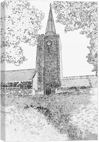 St Marys Church Tenby Canvas Print by Steve Purnell