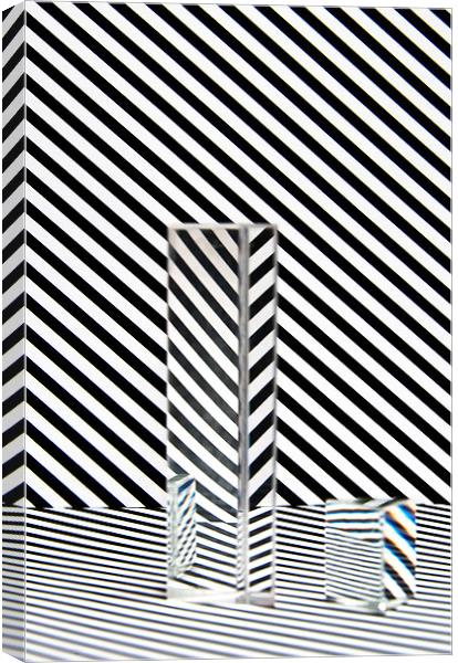 Prism Stripes 5 Canvas Print by Steve Purnell