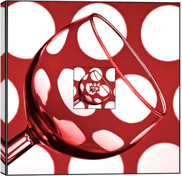 The Eternal Glass Red Canvas Print by Steve Purnell