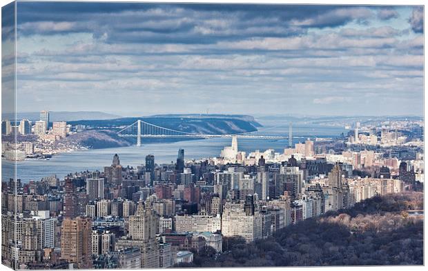New York Skyline 2 Canvas Print by Steve Purnell