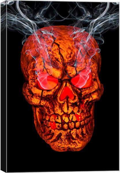 Smoke Gets In Your Eyes 2 Canvas Print by Steve Purnell