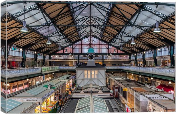 A Victorian Market Gem in Cardiff Canvas Print by Steve Purnell