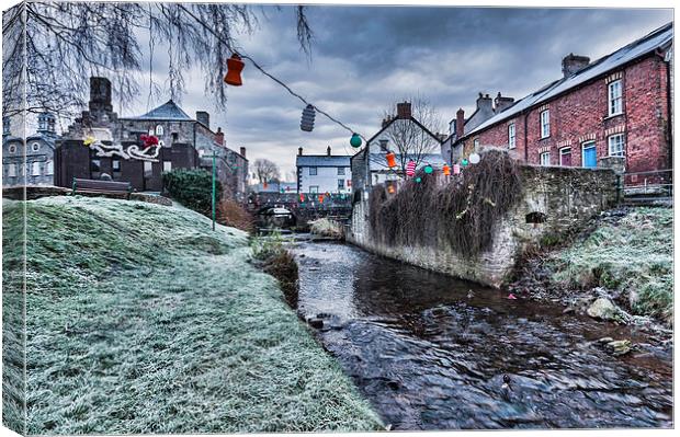 A Frosty Morning In Talgarth Canvas Print by Steve Purnell