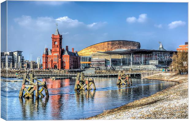 Cardiff Bay Canvas Print by Steve Purnell