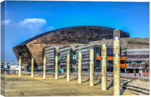 Wales Millennium Centre Cardiff Bay Canvas Print by Steve Purnell