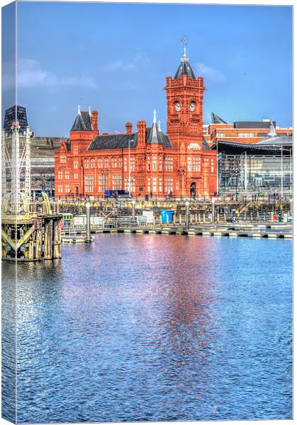 The Pierhead Building Cardiff Bay Canvas Print by Steve Purnell