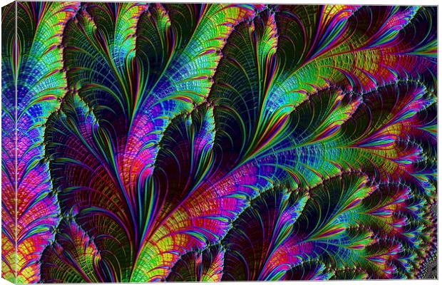 Rainbow Leaves Canvas Print by Steve Purnell