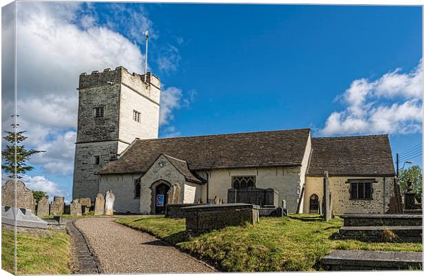 St Sannans Church Bedwellty Canvas Print by Steve Purnell