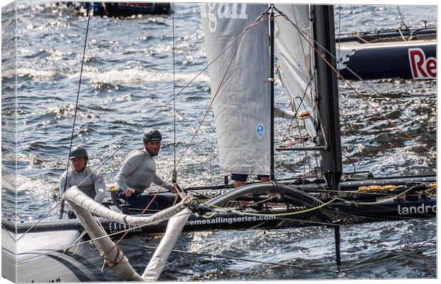 Extreme 40 Sir Ben Ainslie Canvas Print by Steve Purnell