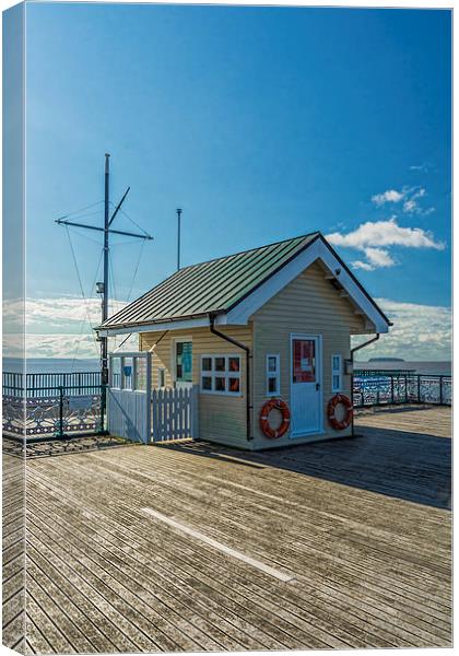 The Piermasters Hut Canvas Print by Steve Purnell